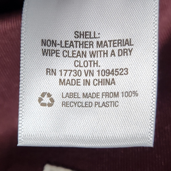 Shoulder bag Hobo bag Burgundy Vegan leather Plum color UNIVERSAL THREAD - Picture 12 of 15